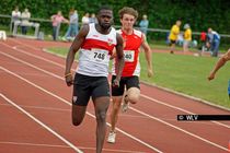 Comeback nach langer Verletzungspause: Raphael Müller (VfB Stuttgart) gewinnt die 100 Meter in 10,67 Sekunden