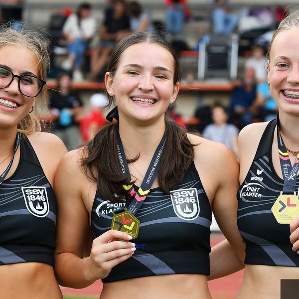 Mina Kölle, Hedi Schmidt, Lina Straub (WJU18 SSV Ulm 1846)