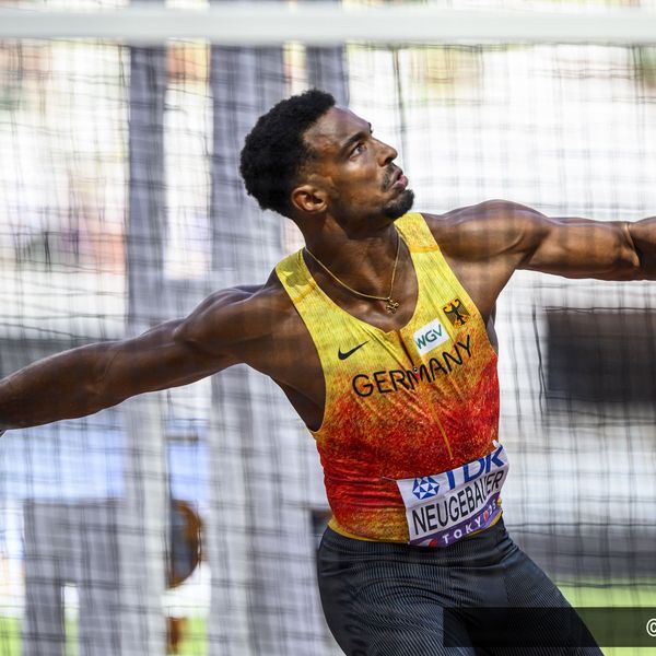 Leo Neugebauer (VfB Stuttgart 1893) im Diskusring