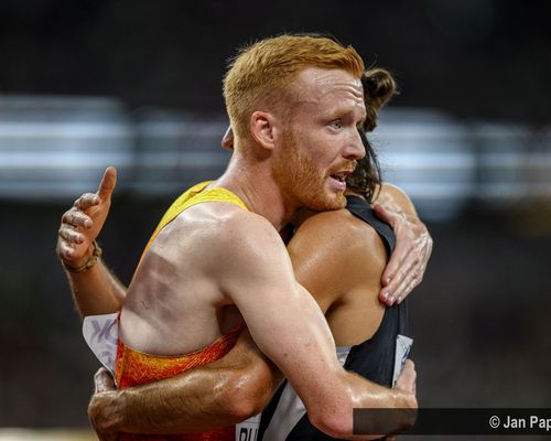 Frederik Ruppert (LAV Stadtwerke Tübingen; hier bei der WM 2025 in Tokio) war der gefeierte Held am Wochenende in Rabat (Marokko).