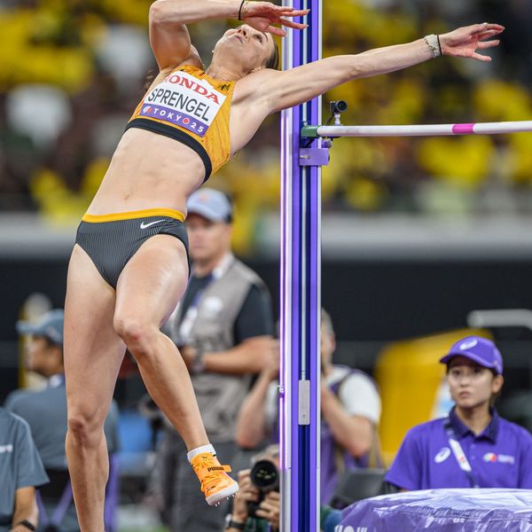 Sandrina Sprengel (LG Steinlach-Zollern) setzt zum Sprung an...