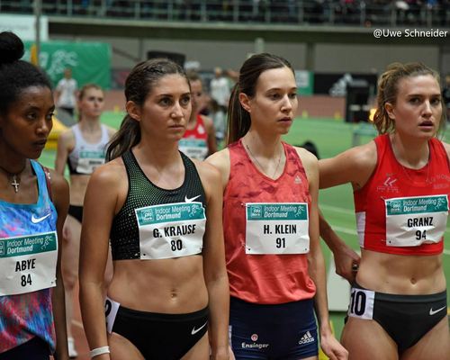 Hallen-EM-Norm für Hanna Klein und Gregor Traber beim Indoor Meeting in Dortmund